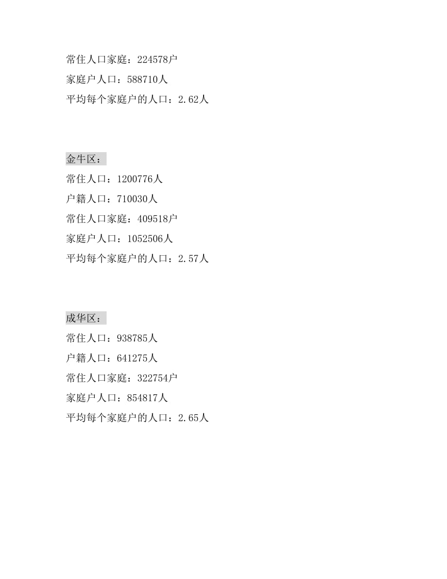 1773编号全国第六次人口普查成都市数据统计_第3页