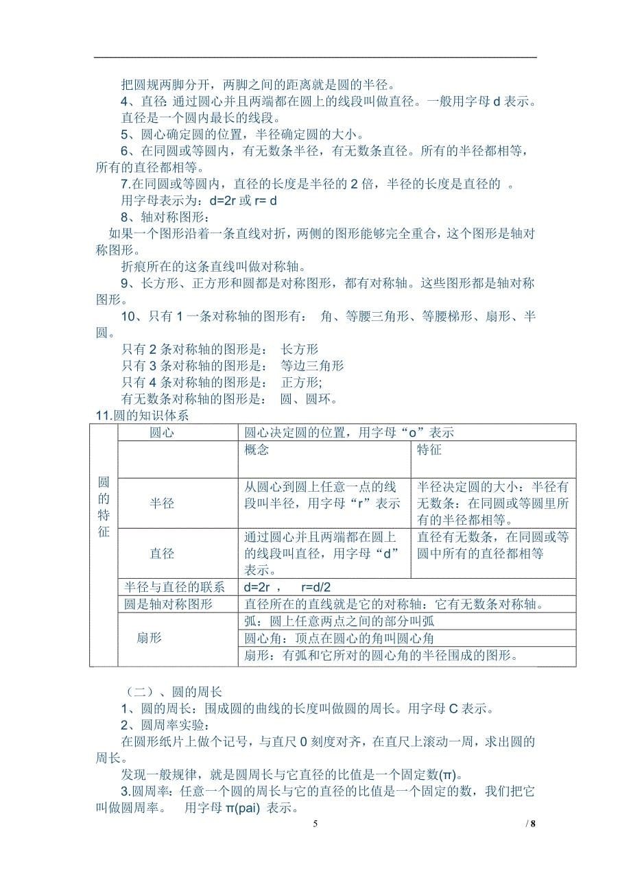 2020年整理西师版数学六年级上册复习知识点.doc_第5页