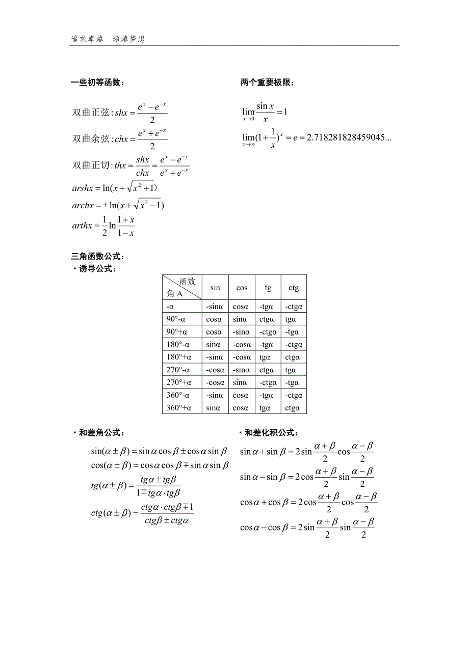 高等数学公式必背大全_第2页