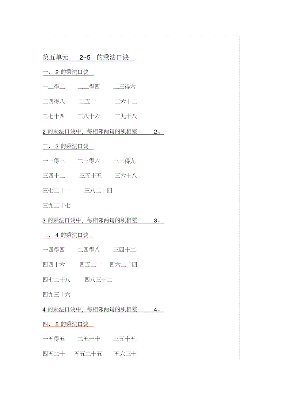 (北师大版)二年级数学上册知识点汇总_第3页