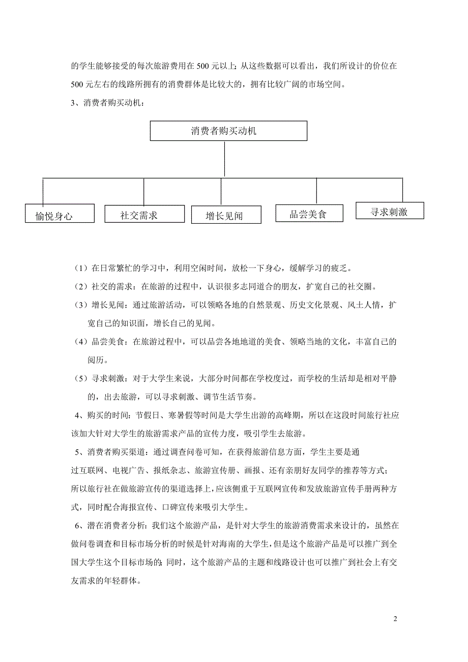 旅游线路设计及广告策划书最新版-_第3页