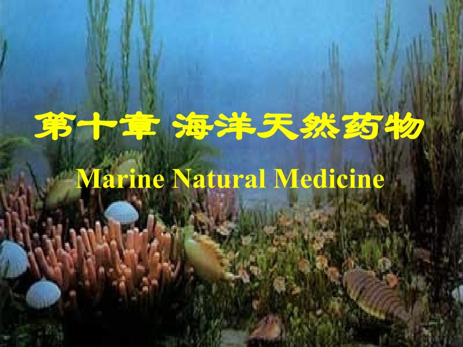 天然药物化学第十章 海洋天然产物课件_第1页