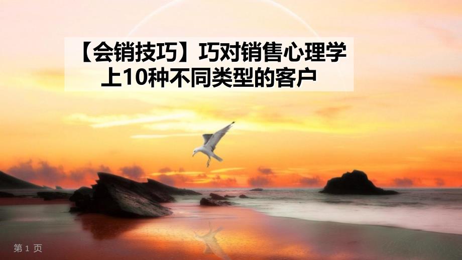 巧对10种不同类型的客户课件_第1页