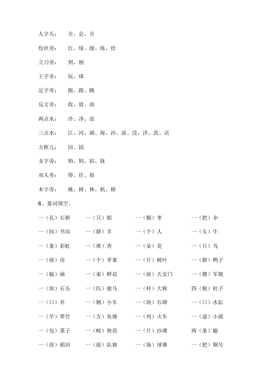 (完整版)新版人教版一年级下册语文知识点汇总_第3页