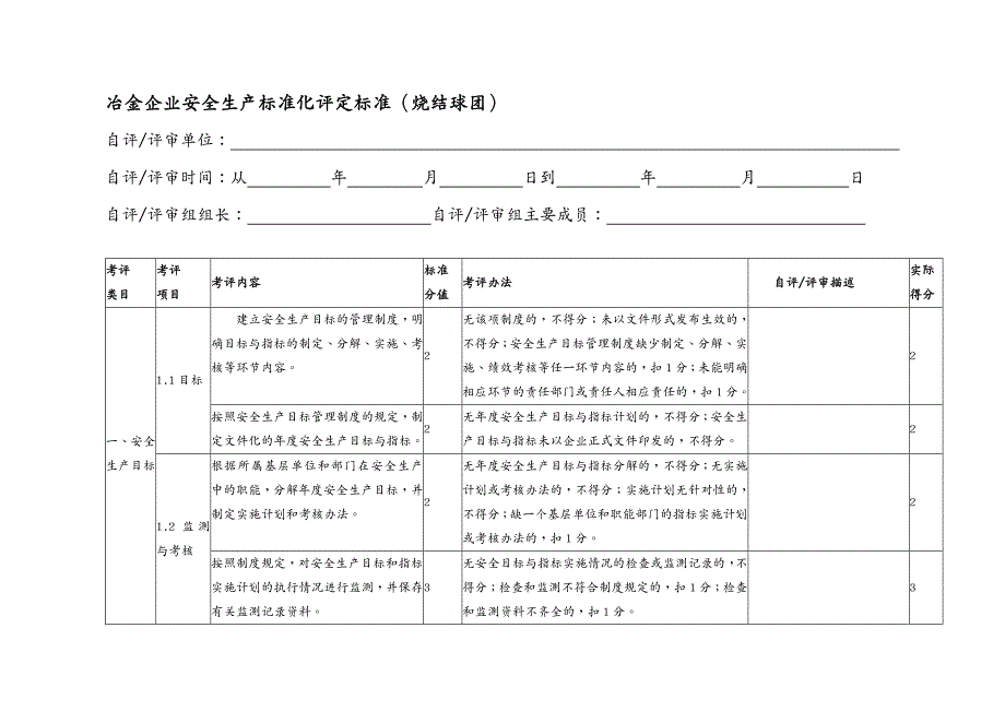 企业经营管理标准化评定标准烧结球团_第4页