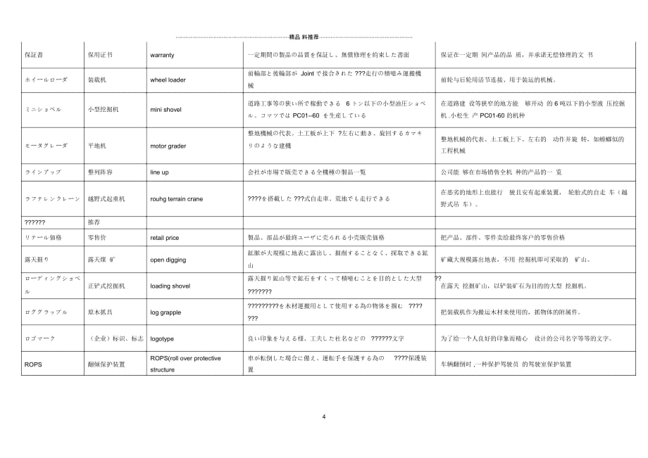 日中英机械日语(含词义解释)_第4页