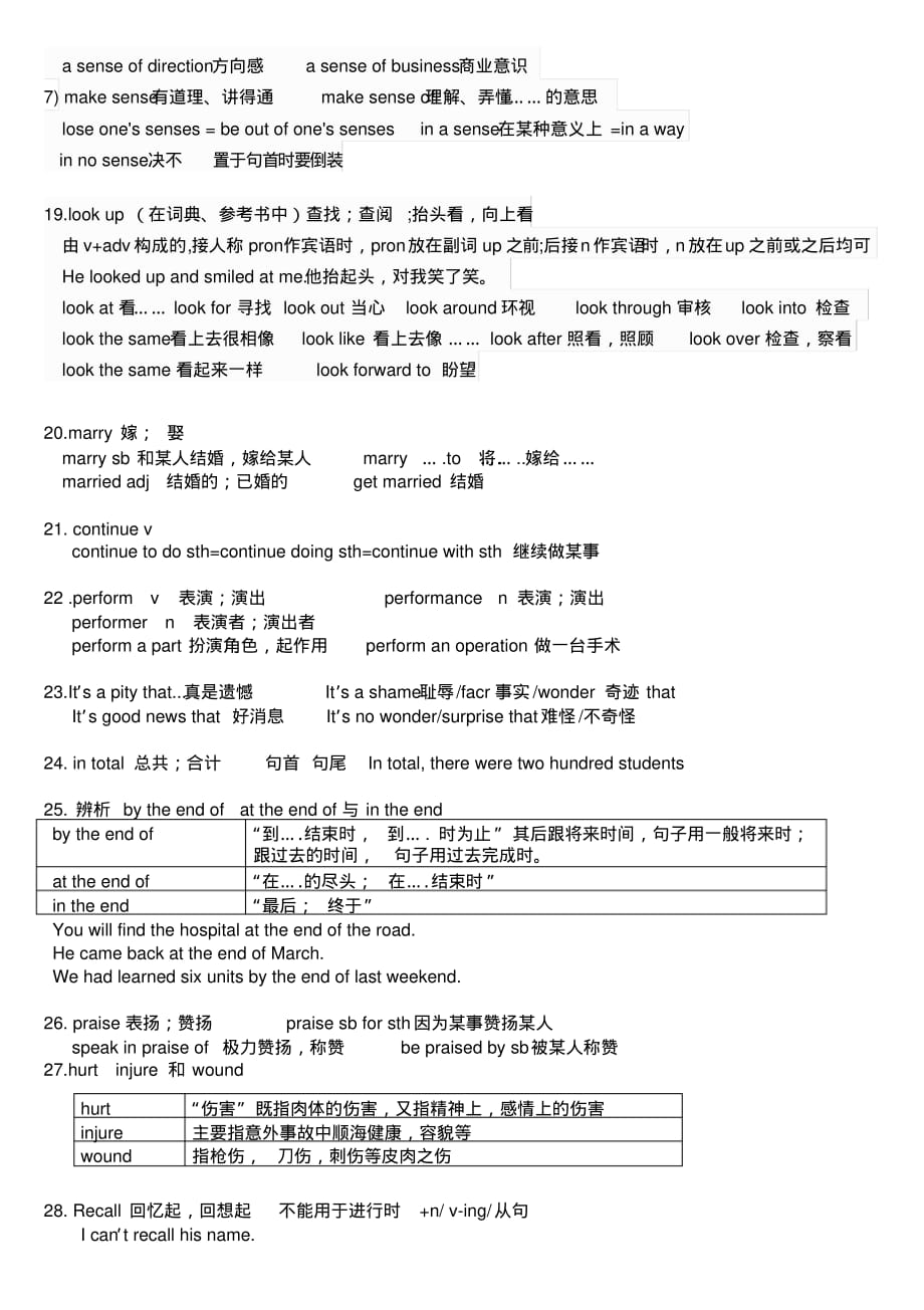 (完整版)新版新目标英语九年级unit9知识点总结_第3页