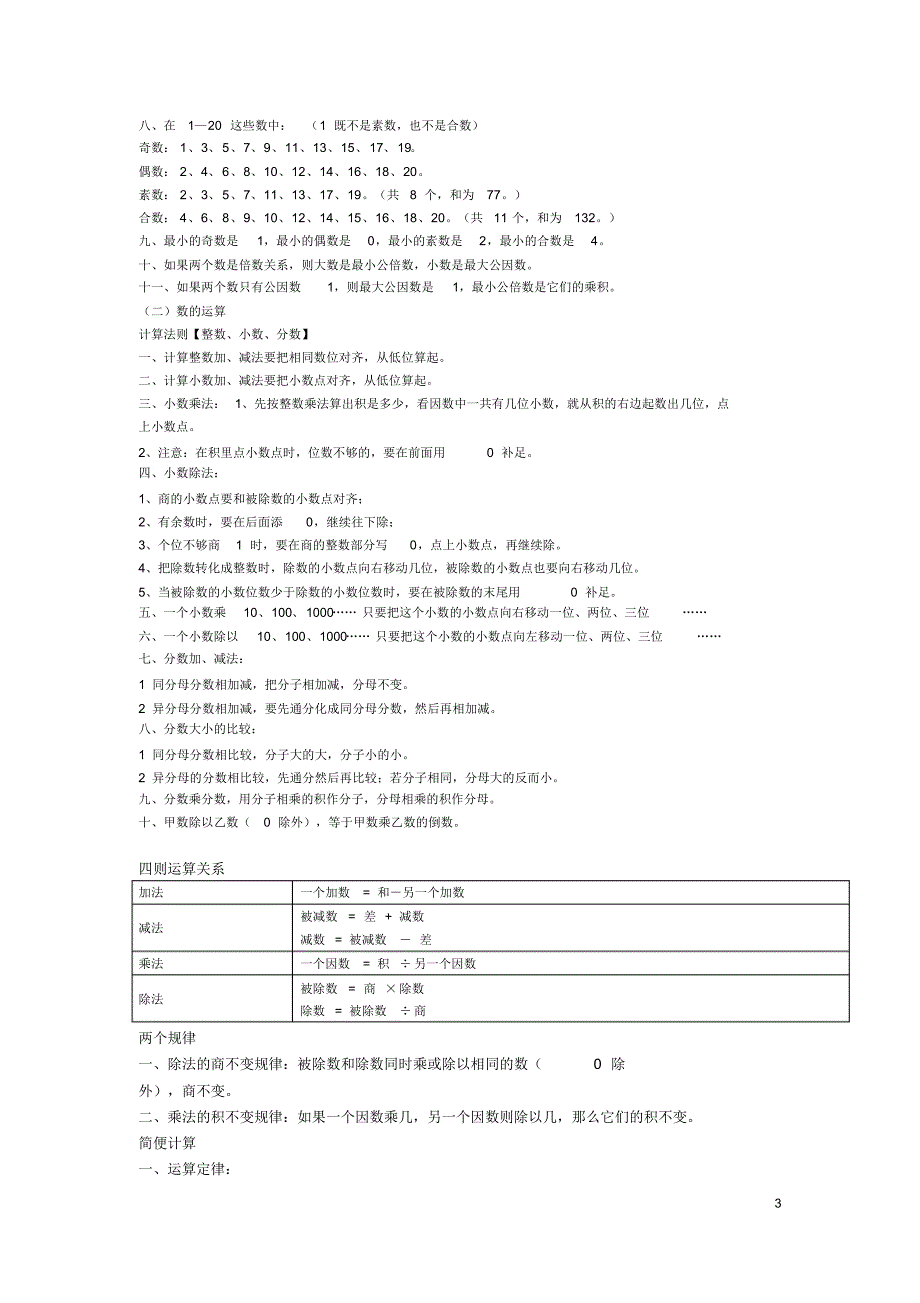 (完整版)人教版六年级数学下册知识点归纳_第3页