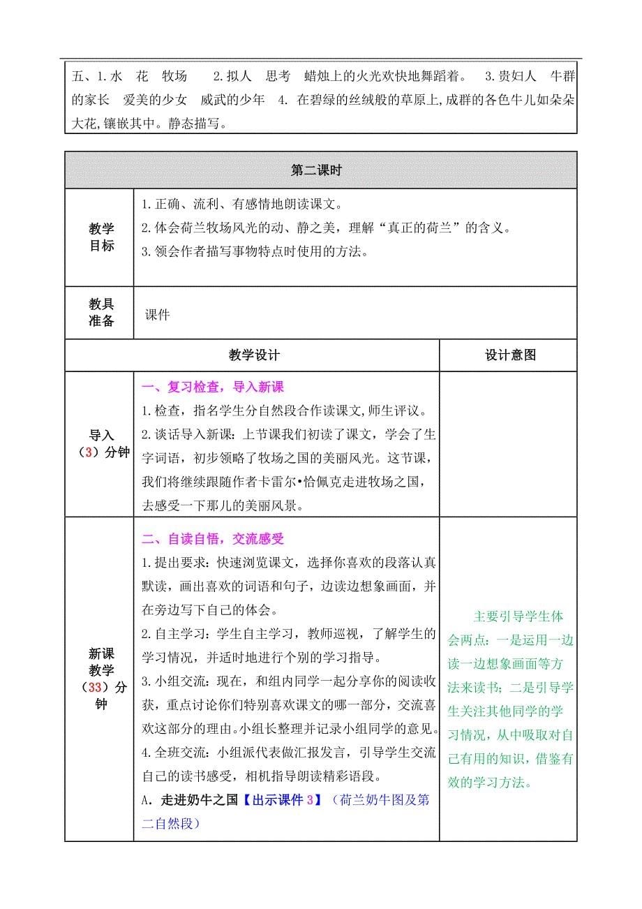 部编版五下19牧场之国教案反思作业题及答案_第5页