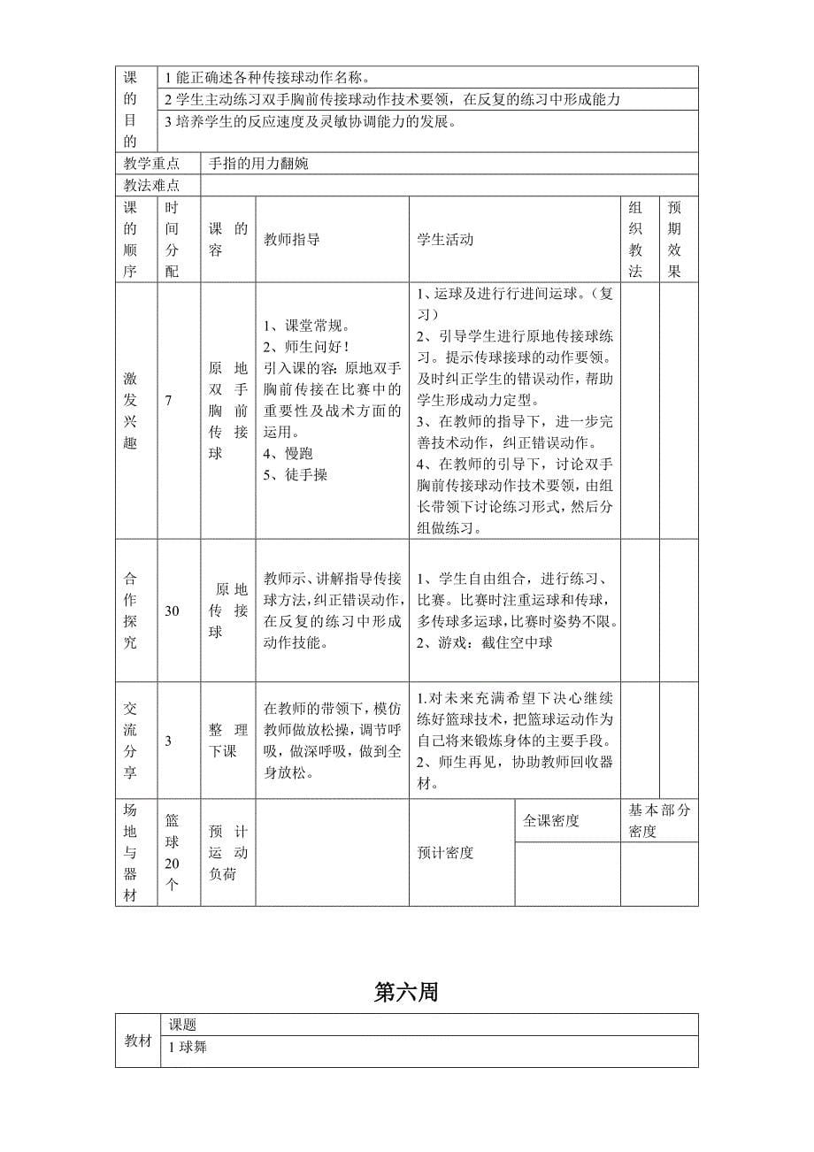 小学篮球社团教（学）案_第5页