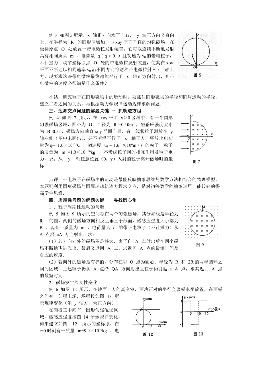 圆形磁场中的几个典型问题83209_第2页