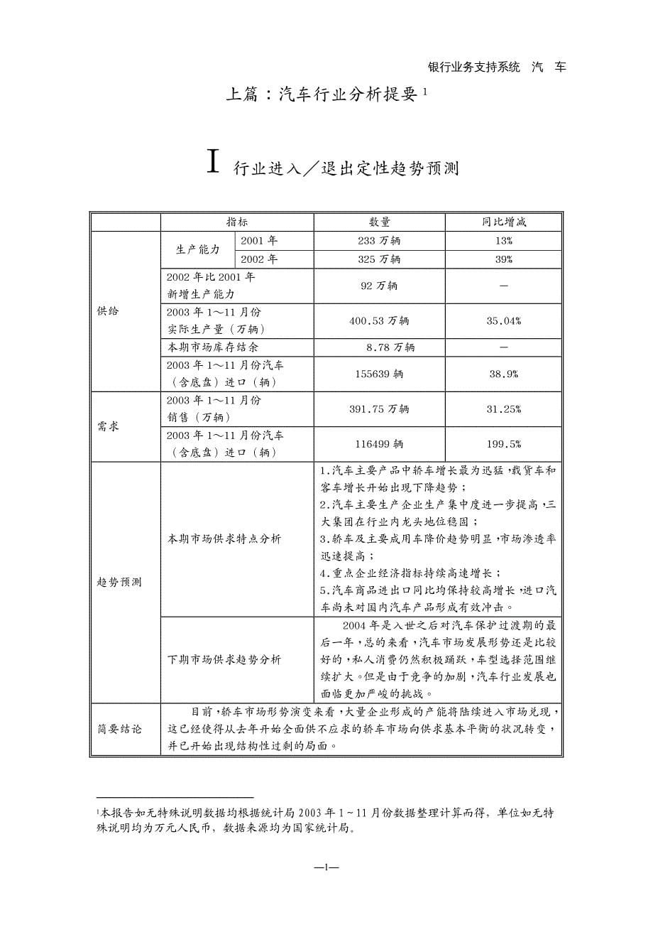 行业分析汽车行业分析报告_第5页