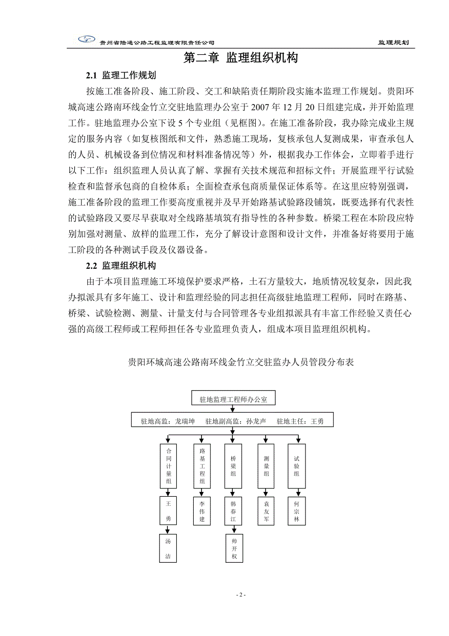 道路工程监理大纲及规划书-_第2页