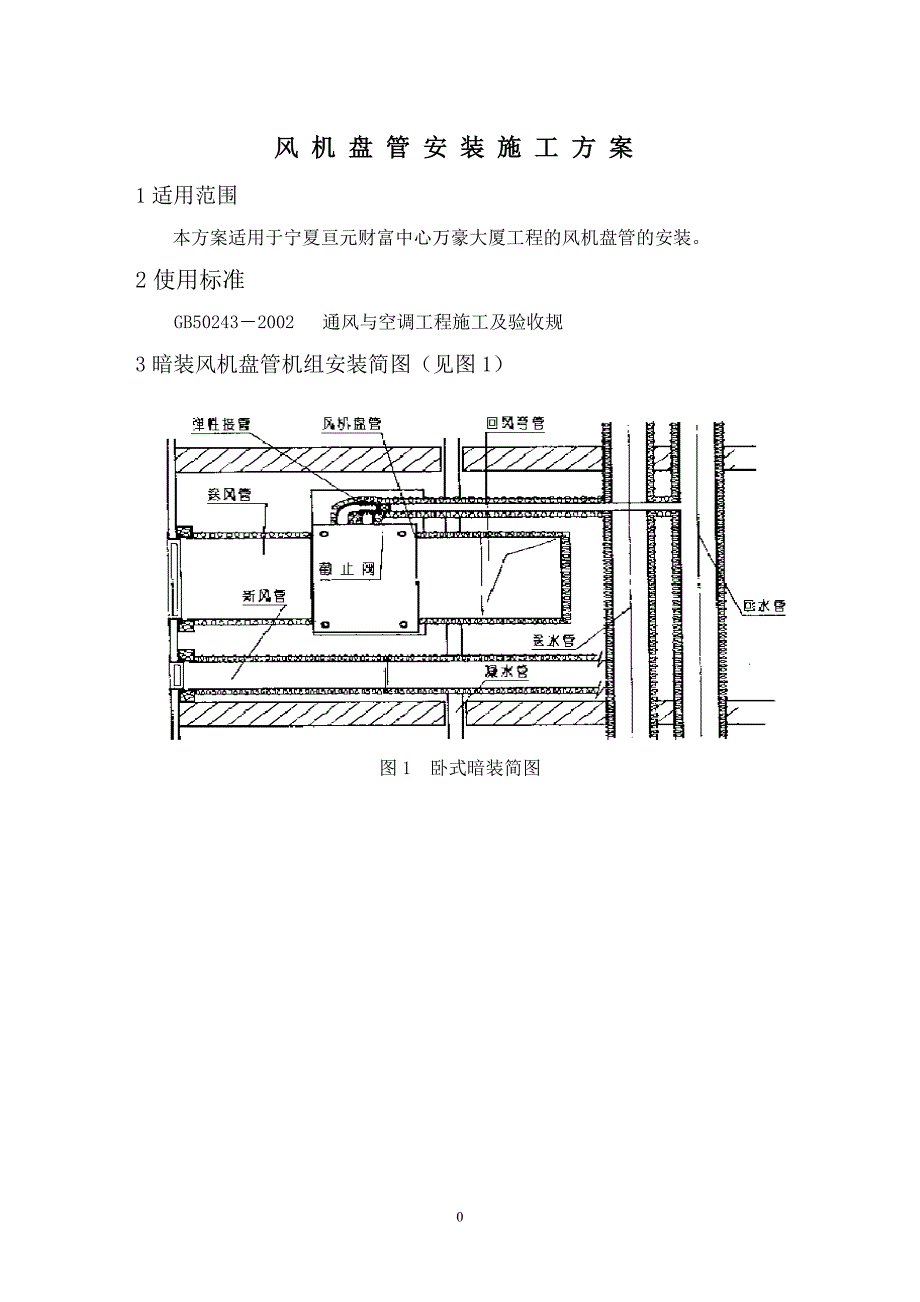 风机盘管机组安装施工方案-_第1页