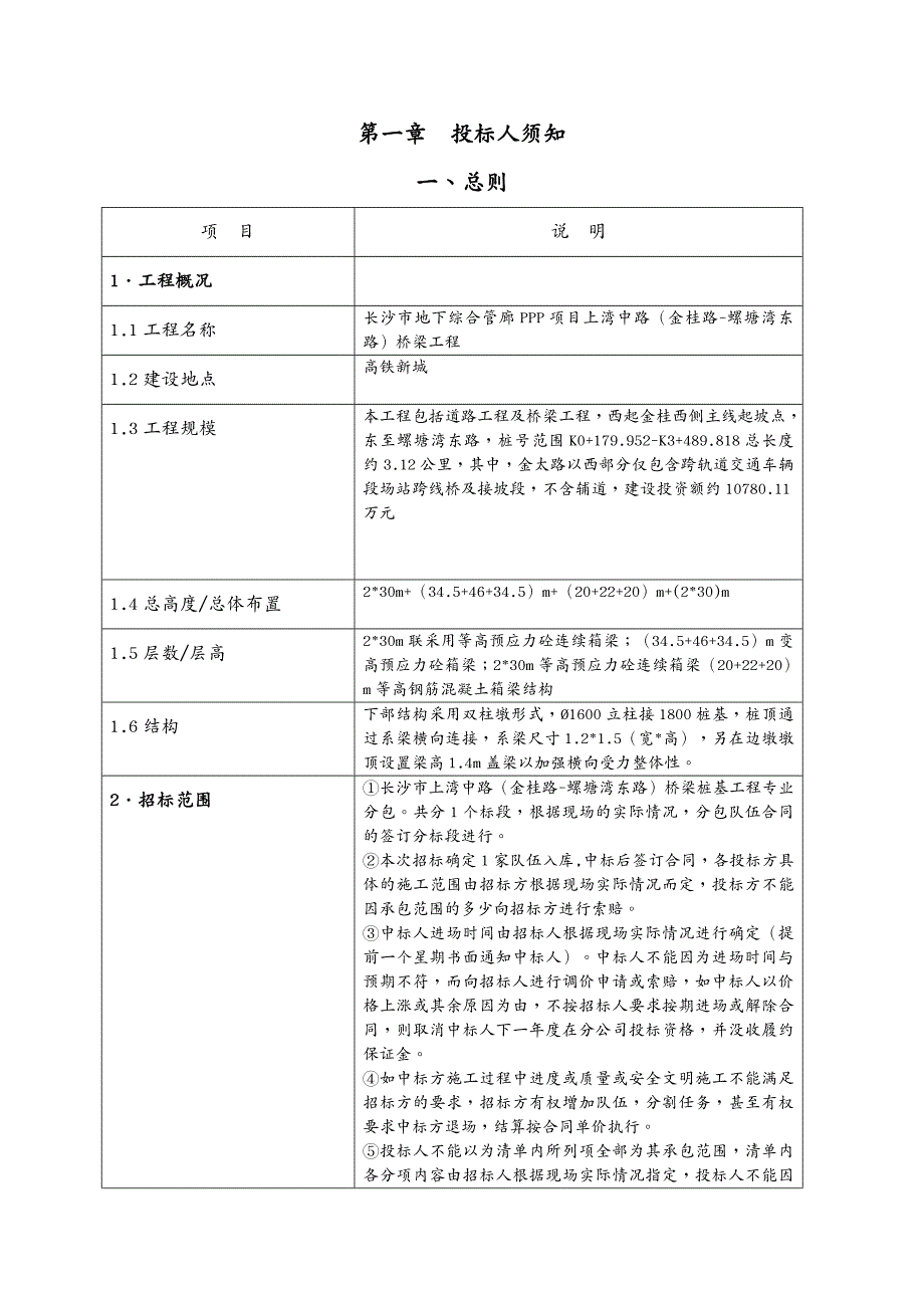 招标投标 长沙市地下综合管廊项目招标文件(桩基工程)_第4页