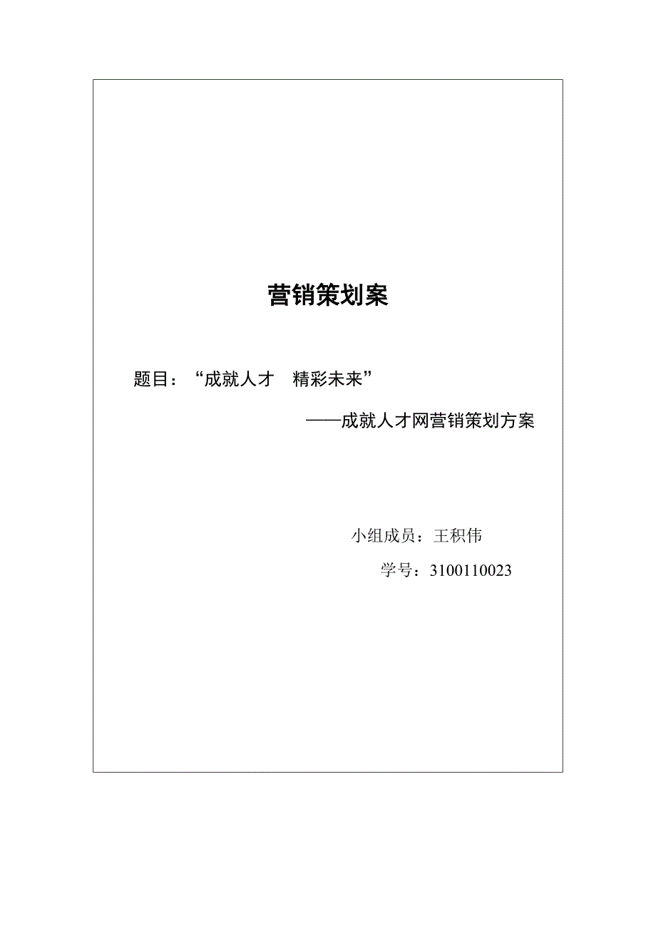 王积伟营销策划_第1页