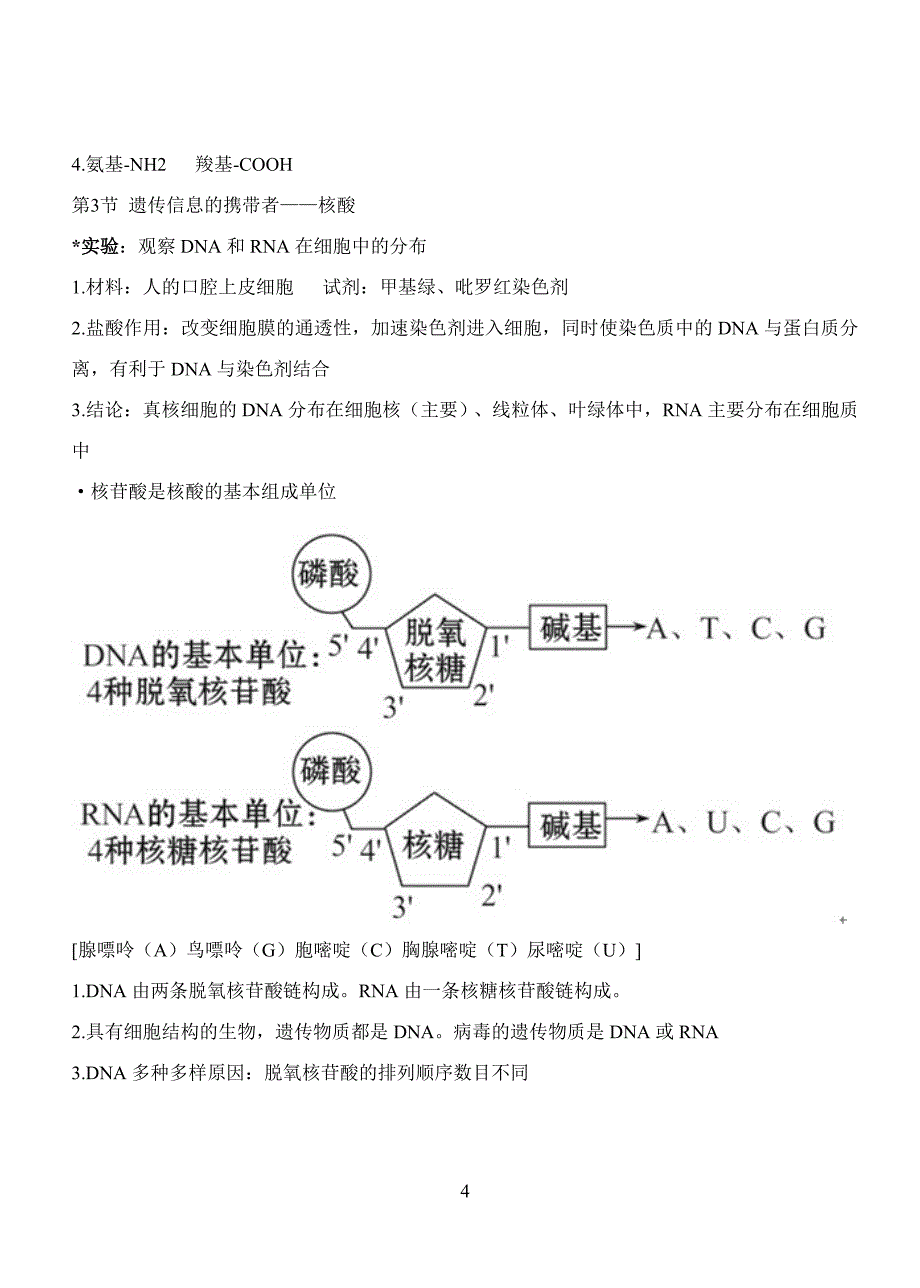 生物必修一知识点复习提纲[完整版]-_第4页