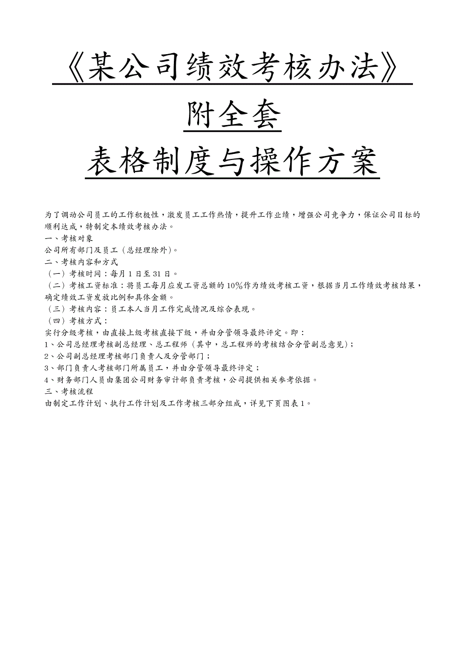 绩效管理方案 绩效考核方案_第2页