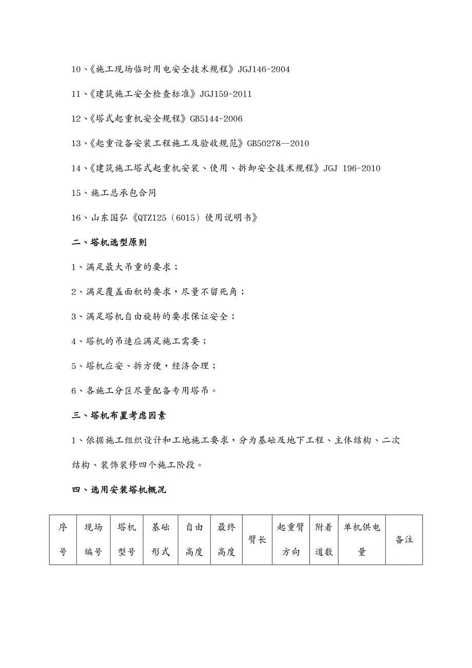 建筑工程管理塔吊施工方案_第5页