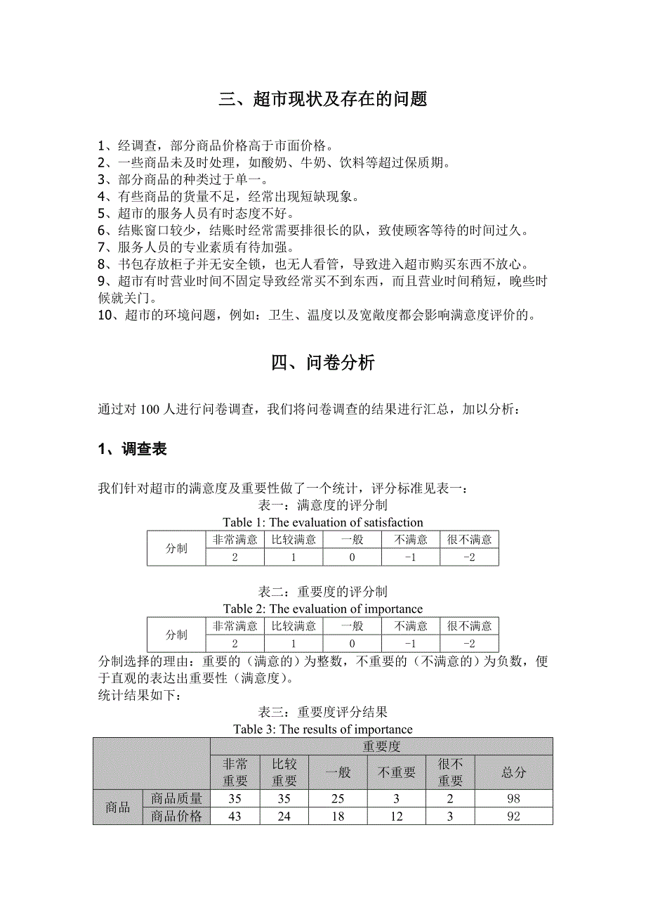 质量大作业---超市满意度调查分析报告_第4页