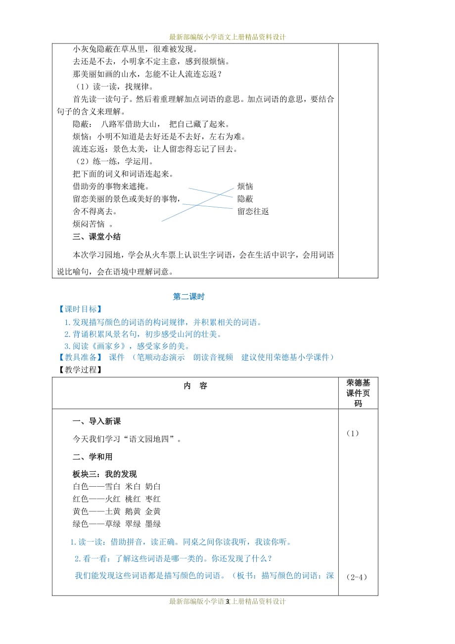 最新部编版小学二年级上册语文语文园地四(教案)（2020年整理）.pdf_第3页