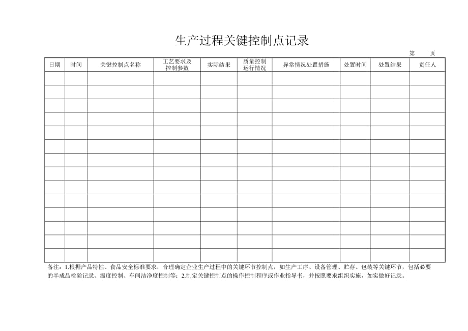 生产过程关键控制点记录(四)-_第2页