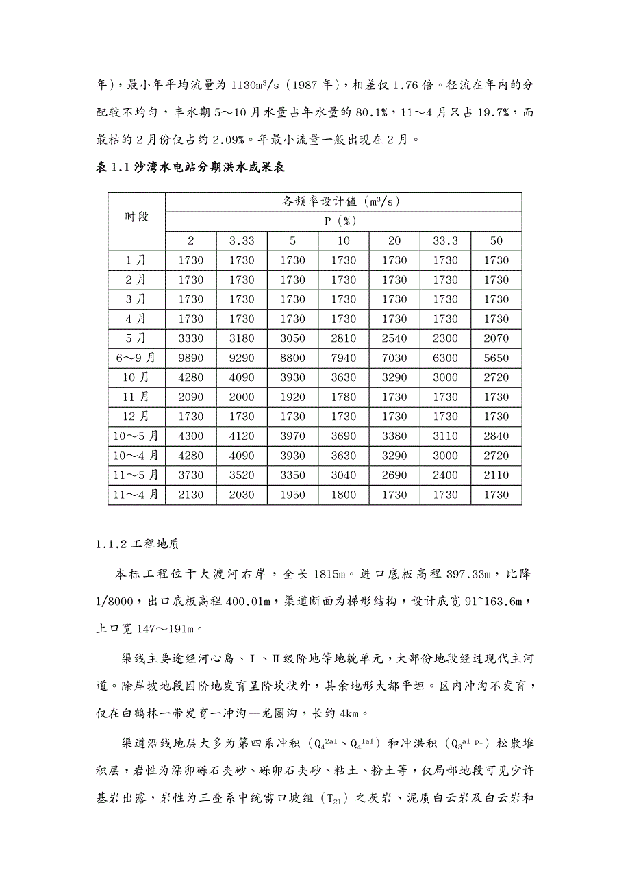 建筑工程安全 四川大渡河沙湾水电站初期蓄水安全鉴定施工自检报告_第3页