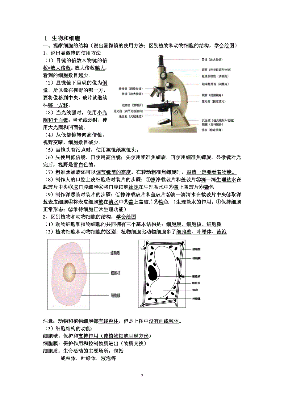 生物中考知识点总结（2020年整理）.pdf_第2页