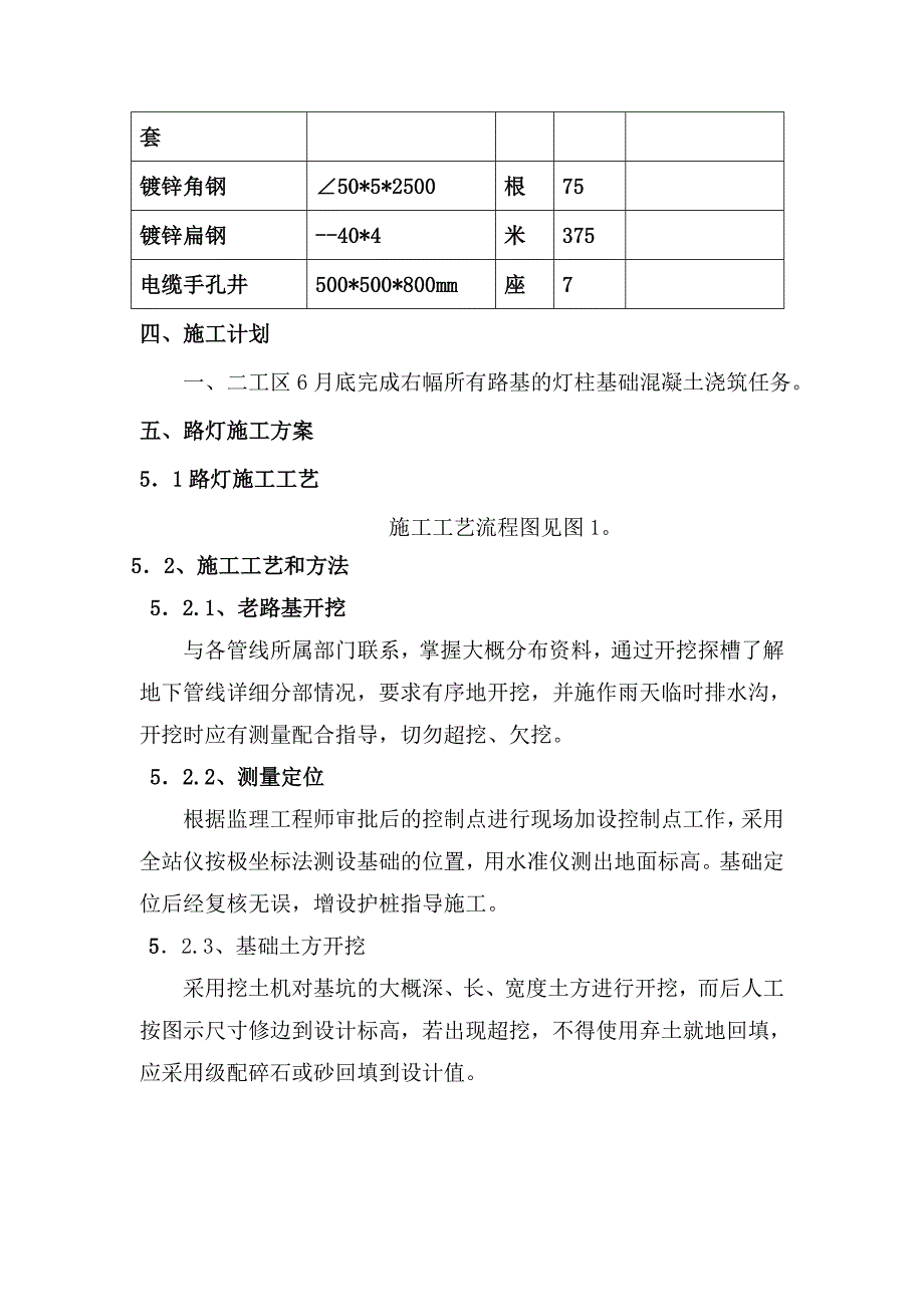 路灯工程施工组织设计方案87545_第4页