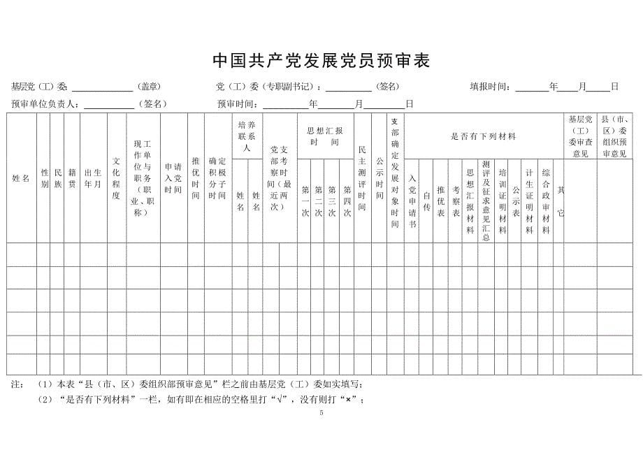 入党表格大全（2020年整理）.pdf_第5页