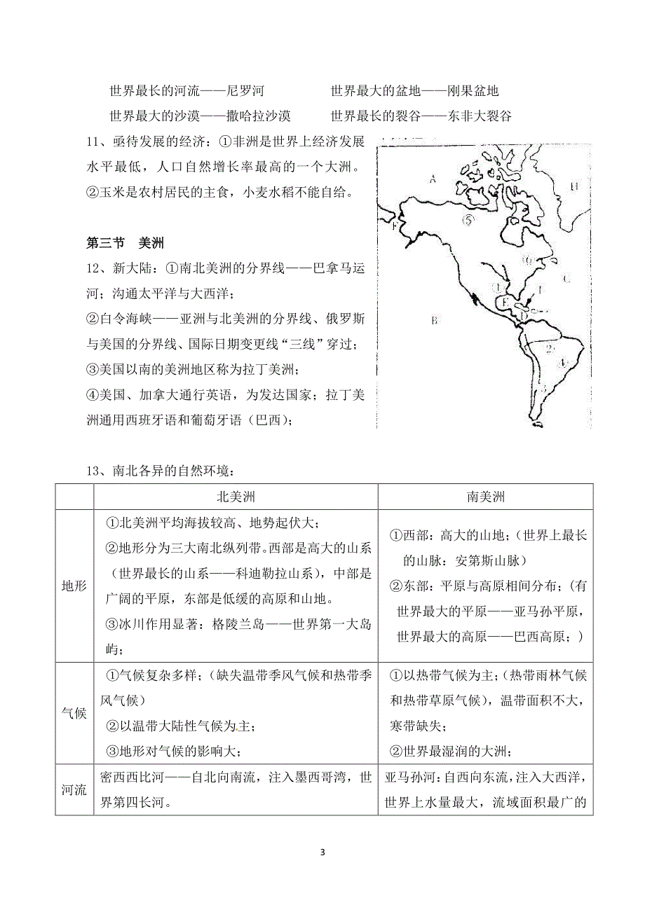 湘教版地理七年级下册知识点总结（2020年整理）.pdf_第3页
