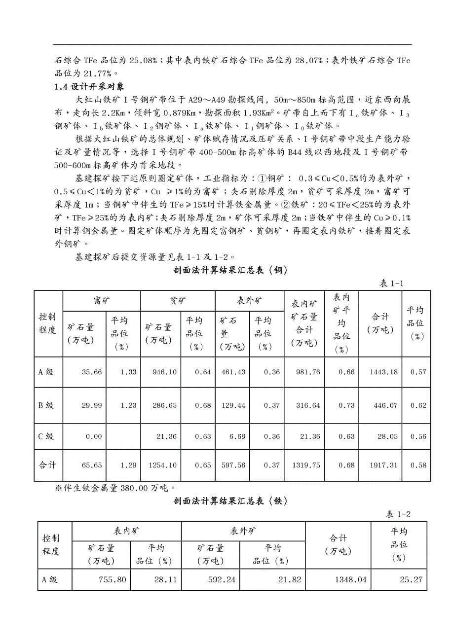 建筑工程设计 采矿工程施工组织设计_第5页