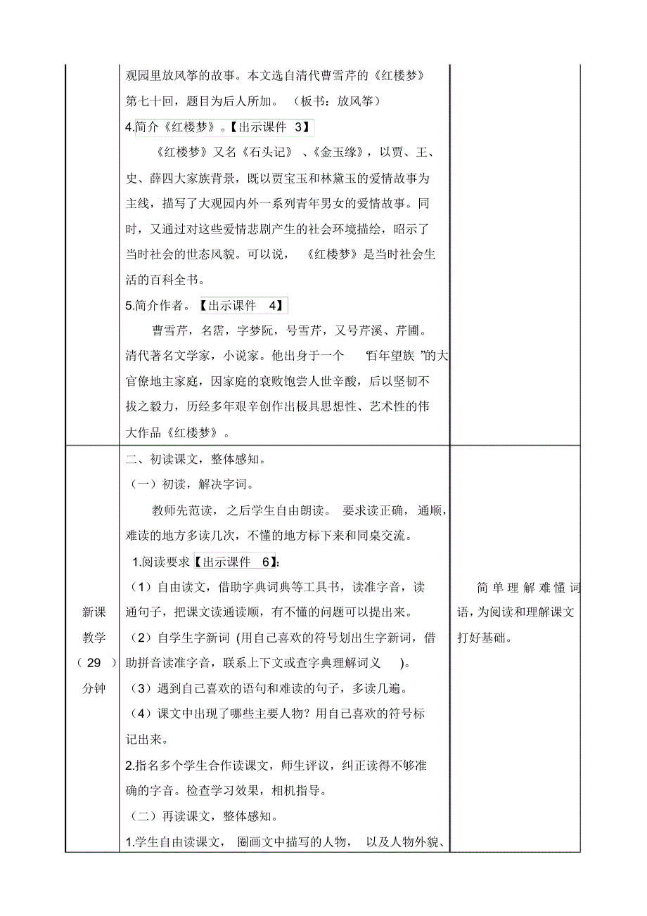 部编版五年级语文下册第8课《红楼春趣》教案教学设计及教学反思_第2页