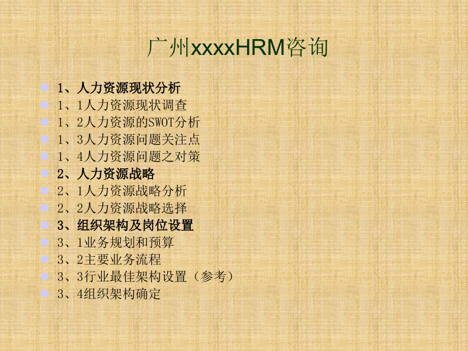 广州某公司HRM咨询公司人力资源报告课件_第2页