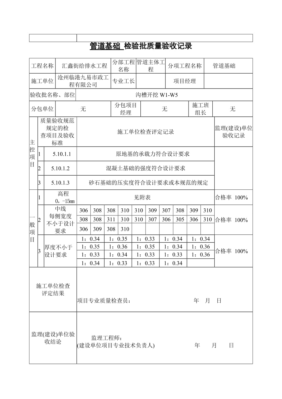 污水管道检验批-_第2页