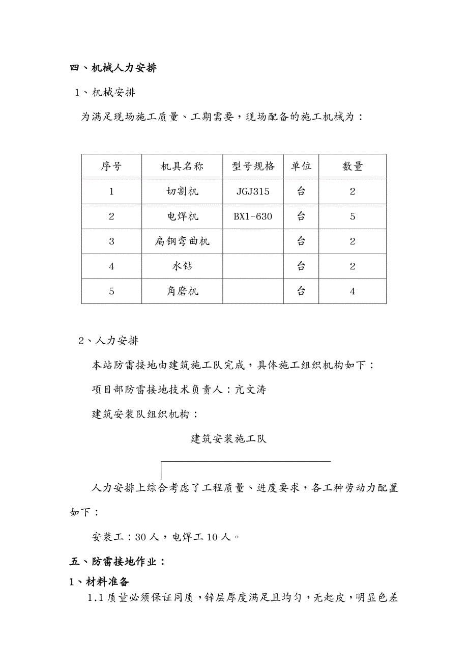 建筑工程管理变电站防雷接地施工方案探讨_第5页