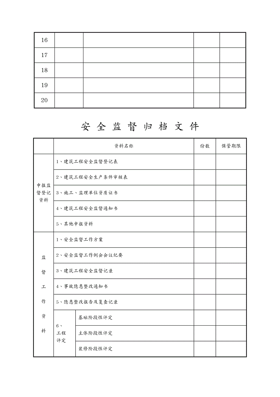 建筑工程安全建设工程安全监督档案电子档_第4页