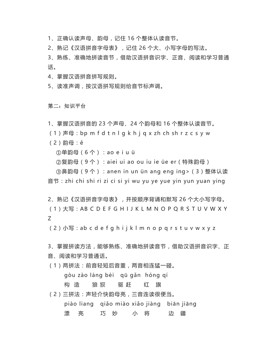 小学16年级语文知识要点归纳~_第4页