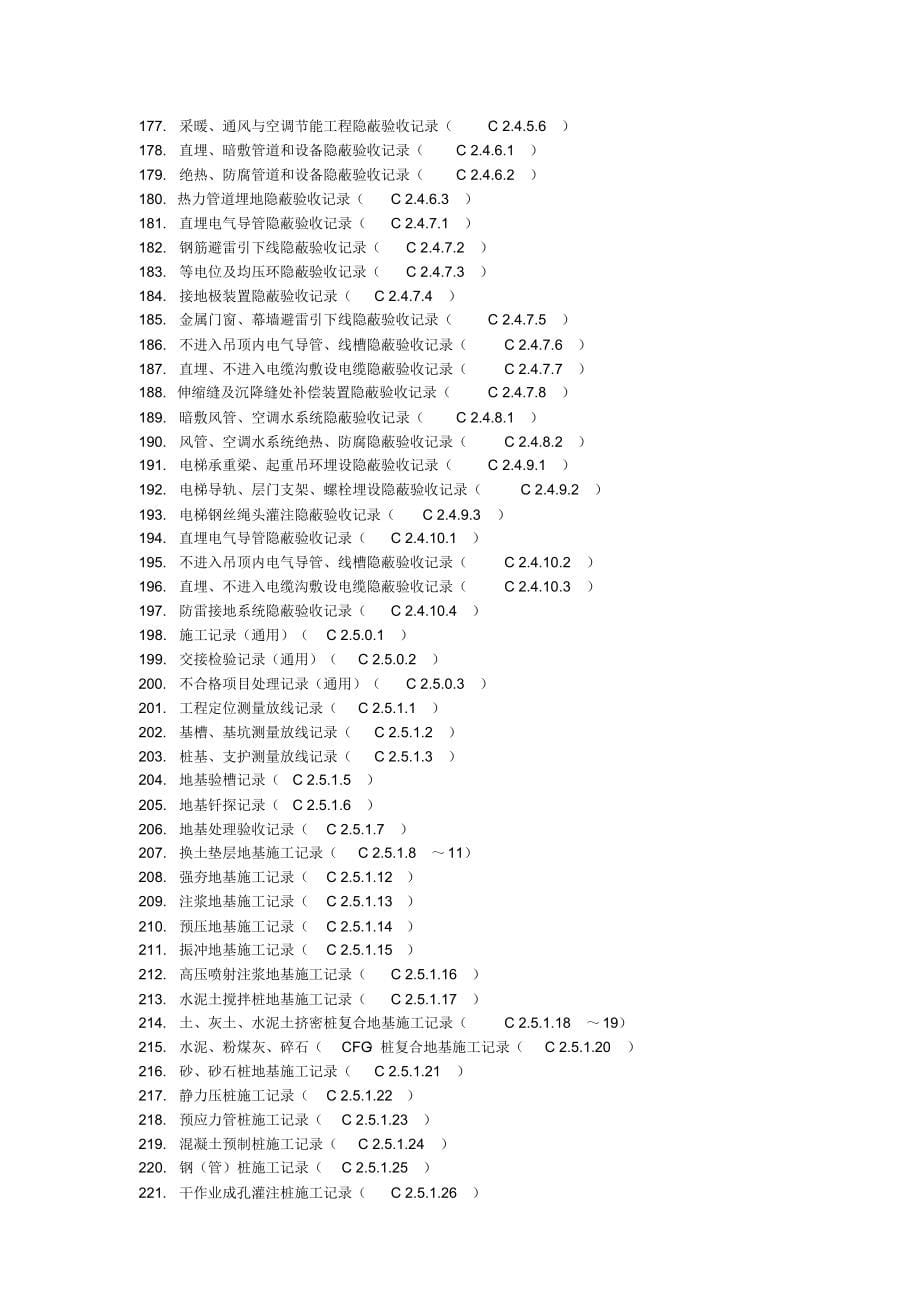 江西省工程资料记录表格及编号(全套资料)_第5页