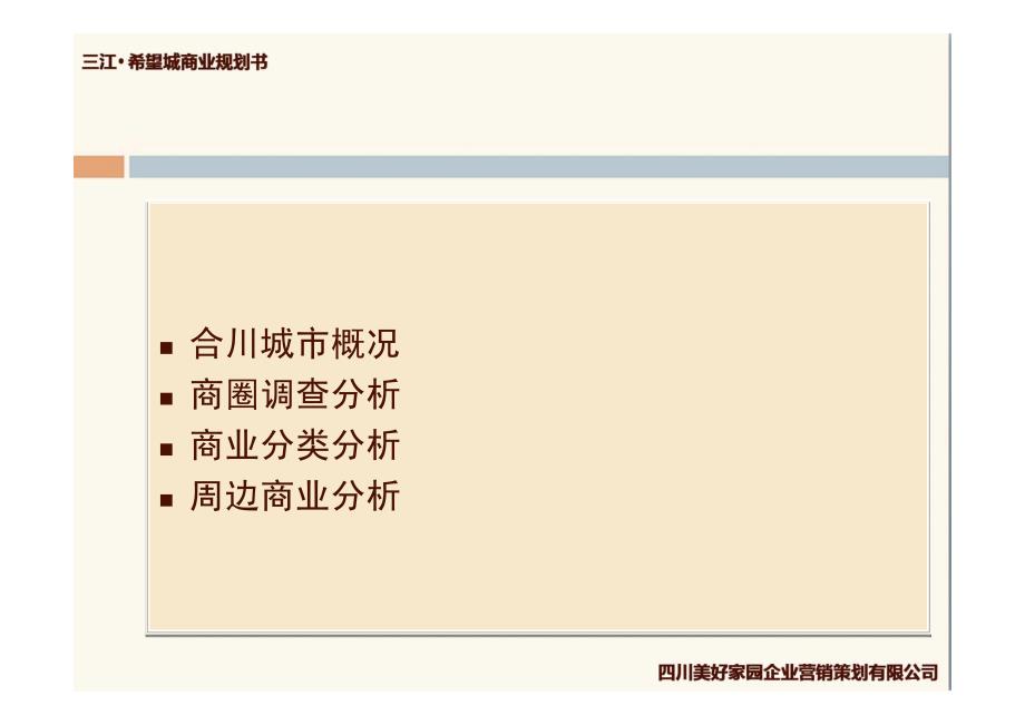2011年1月重庆合川区三江·希望城商业规划书_第3页