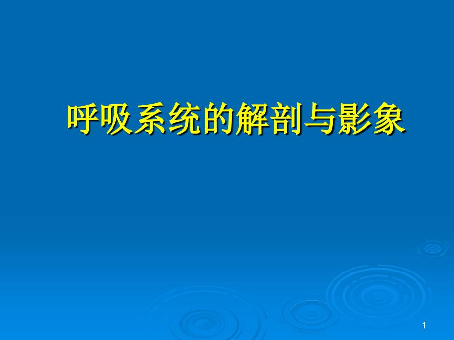 （优质医学）肺部解剖与影象_第1页