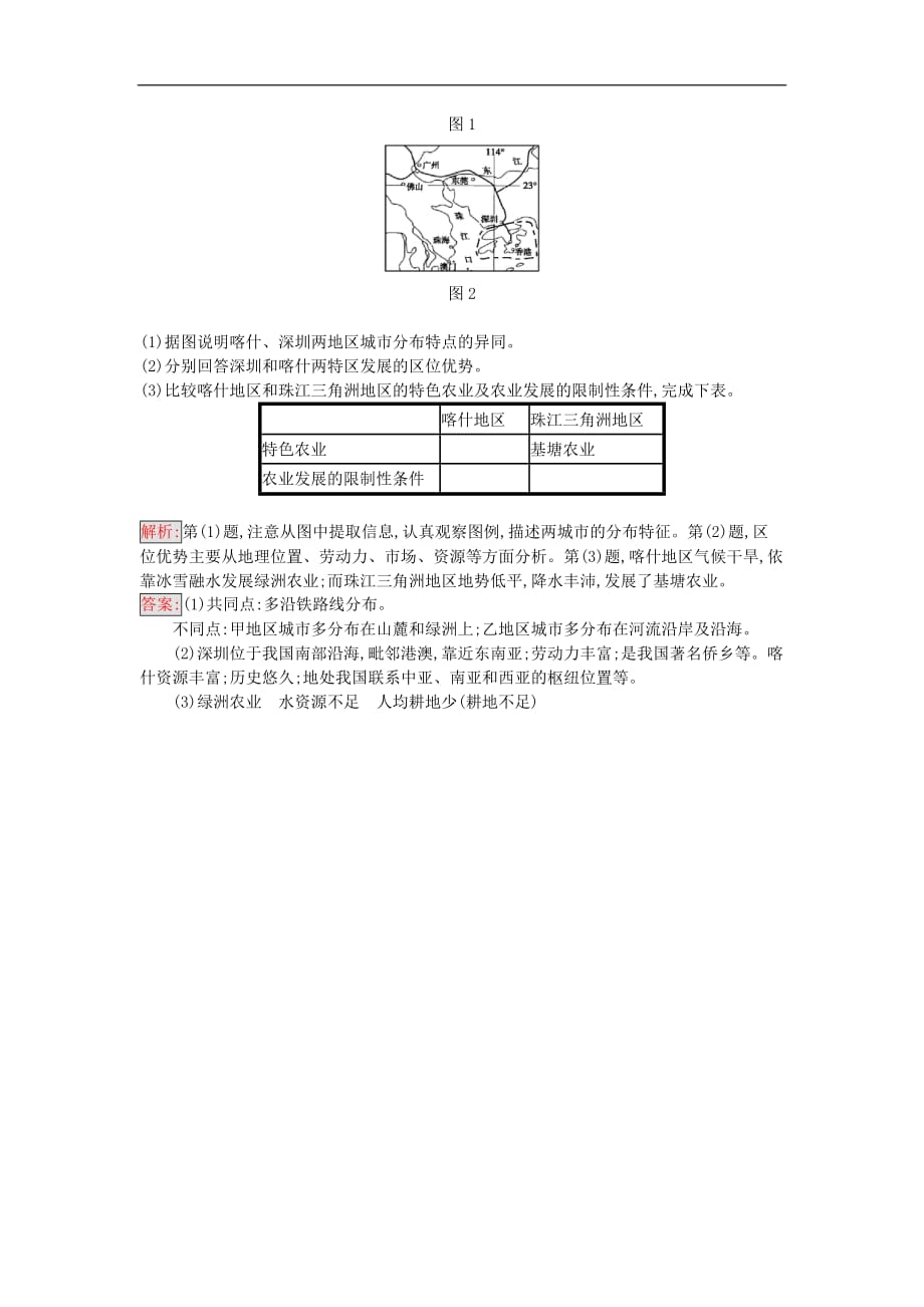 高中地理 第一单元 区域地理环境与人类活动 1.2 自然环境和人类活动的区域差异试题 鲁教版必修3_第3页