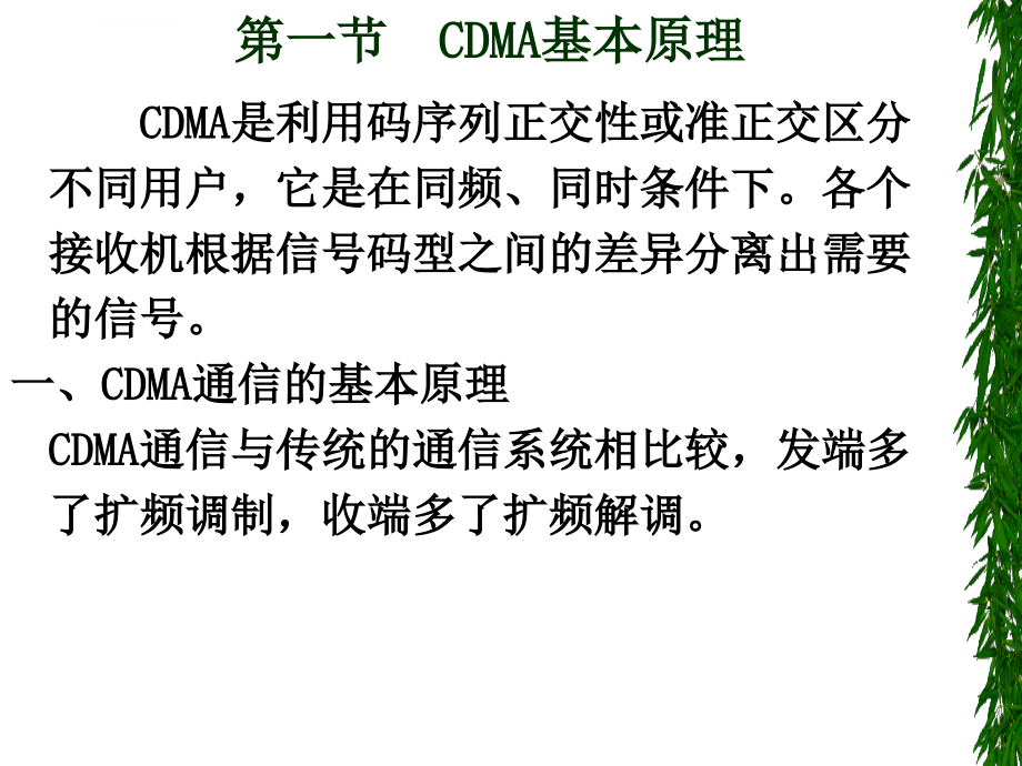 很不错的CDMA通信原理培训课件_第2页