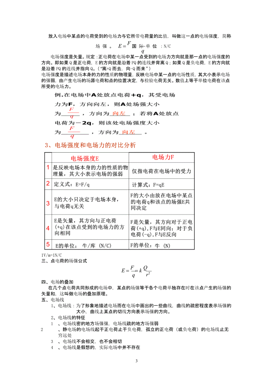 人教版新课标高中物理选修31知识点总结（2020年整理）.pptx_第3页