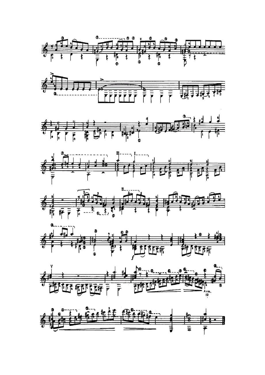 古典奏鸣曲-Classical-Sonata;庞塞-Manuel-Maria-Ponce(古典吉他谱)_第5页