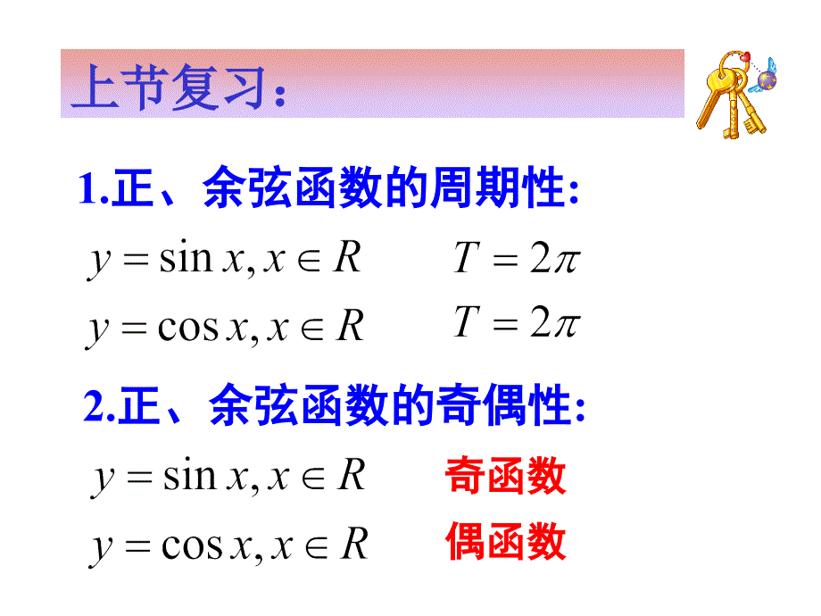 必修411：正余弦函数的性质对称性、单调性课件_第2页