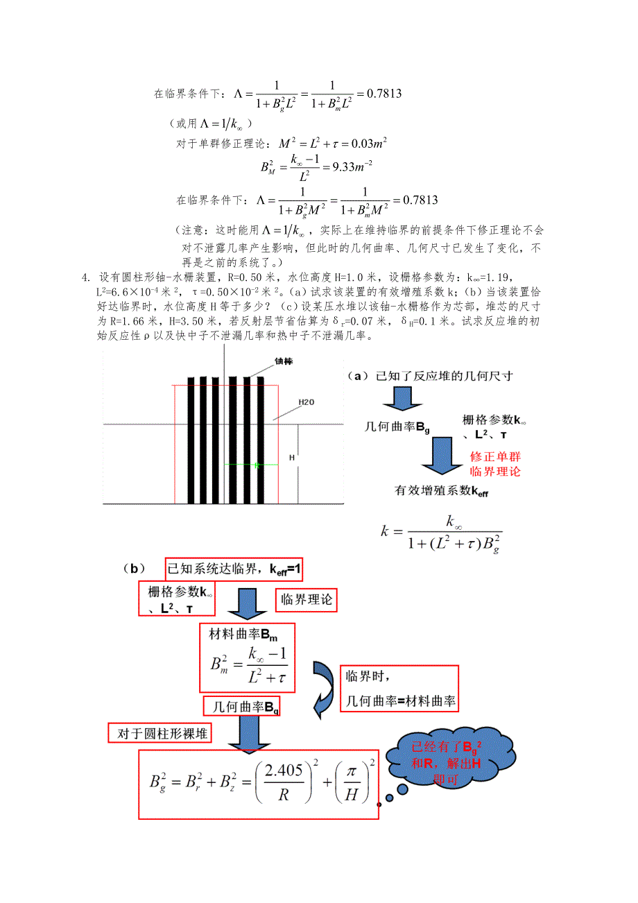 核反应堆物理分析习题答案-第四章_第2页