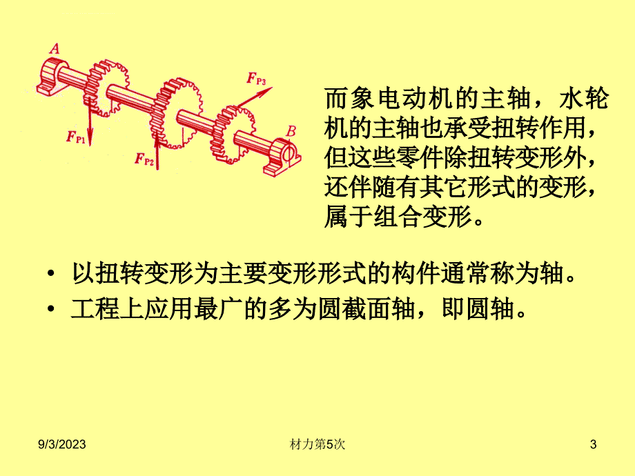 材料力学 ppt(扭转)(四章 圆轴扭转时的强度与刚度计算)课件_第3页