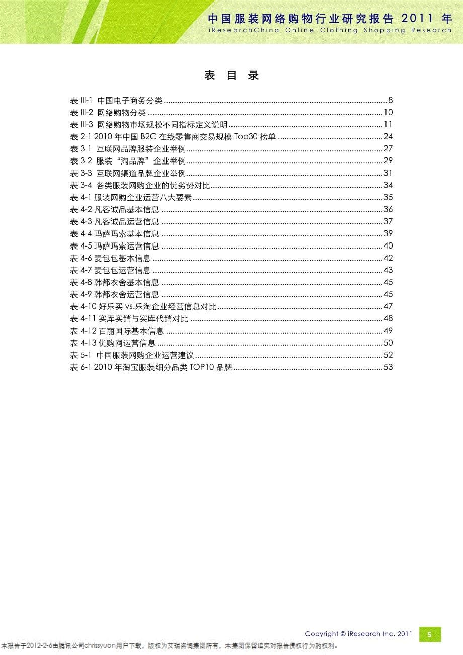 2011年中国服装网络购物行业研究报告_第5页