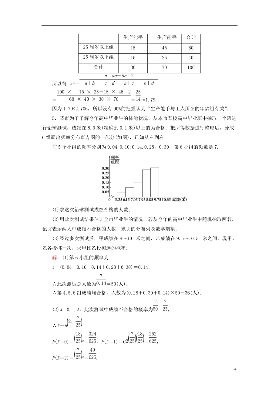 高考数学大一轮复习 演练经典习题6 理 北师大版_第4页